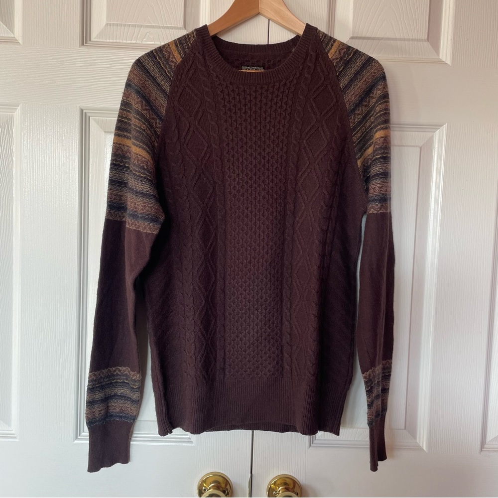 AllSaints Sweater, fair isle like pattern, Grandpa-core